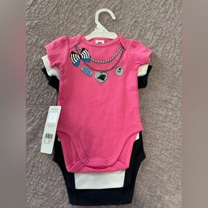 NFL Carolina Panthers 3-Piece Onsie Set 0-3 Months NWT